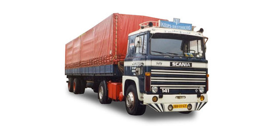 Kamion Scania 141 Planen-Sattelzug